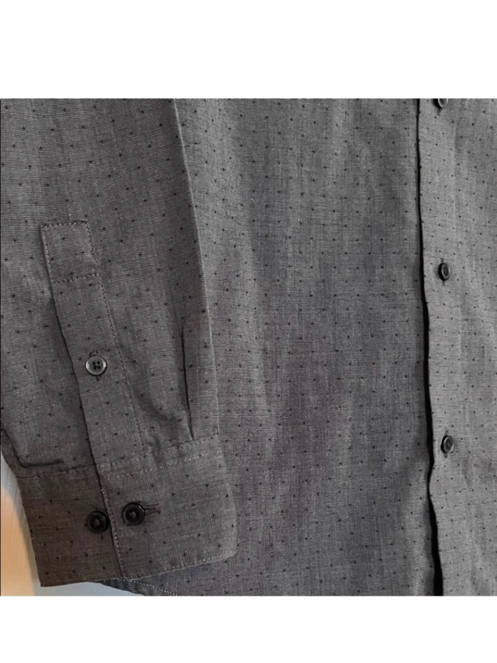 Calvin Klein Boys Gray Button-Up Dress Shirt - Long Sleeve Size 12